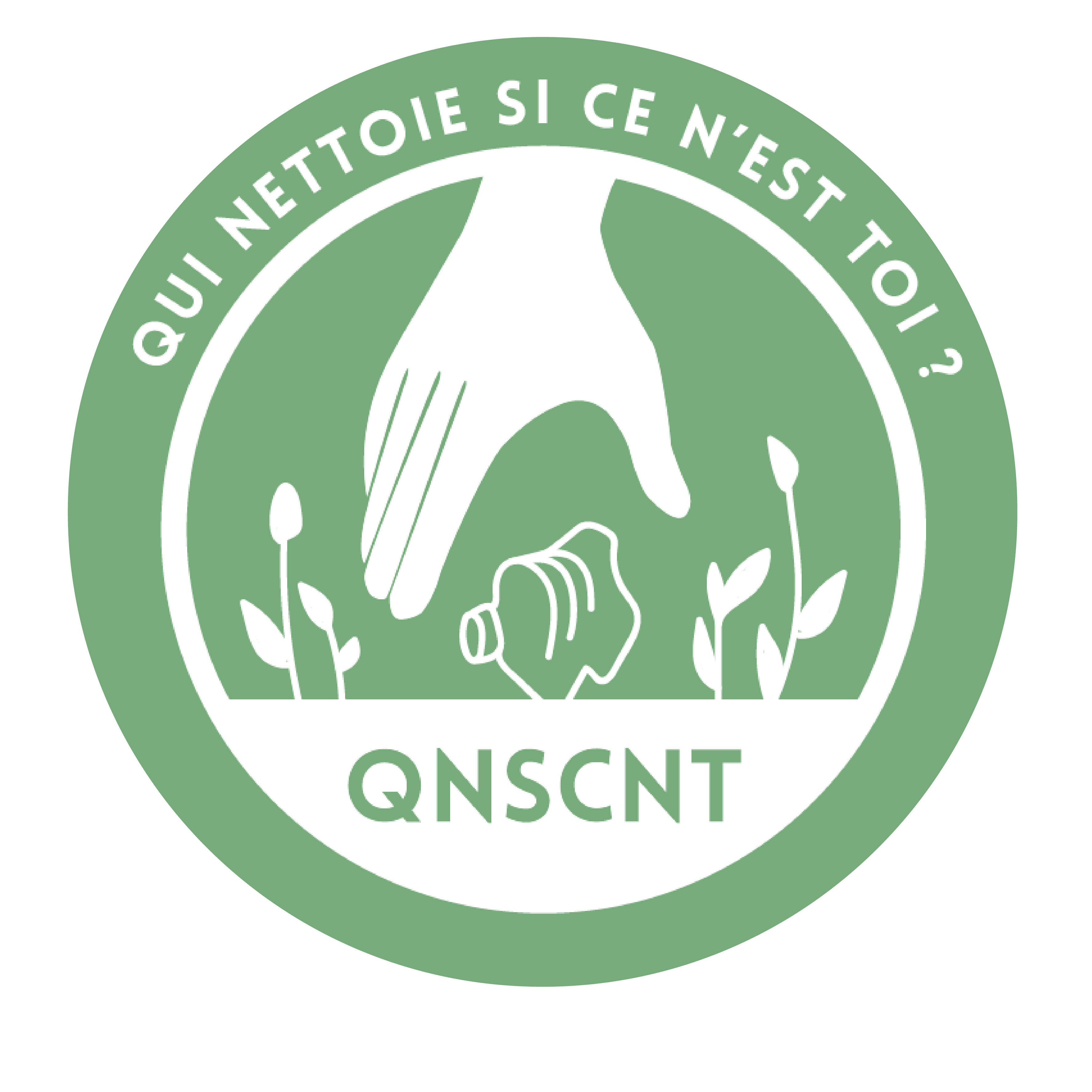 QNSCNT logo rond – Demi cercle fond